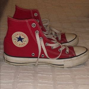 GOOD USED Red High-Top Converse